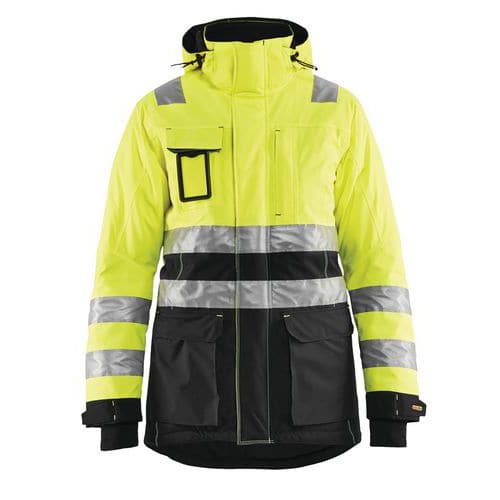 Winterparka High Vis Dames 4472 - geel/zwart