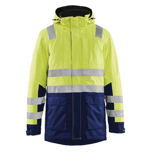 Shell Jack Evolution High Vis 4495 - geel/marineblauw