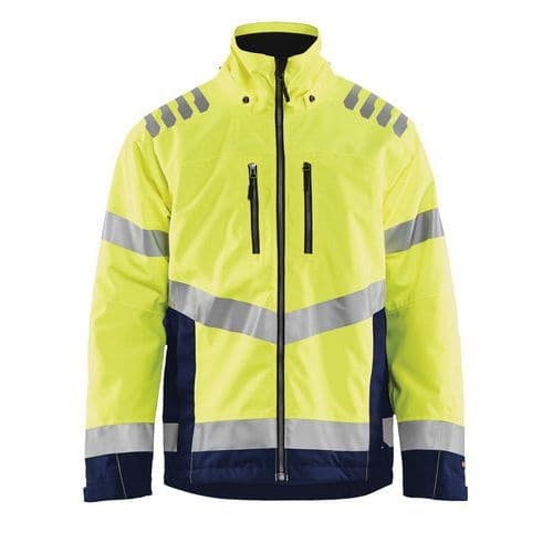 Winterjas High Vis 4780 - geel/marineblauw