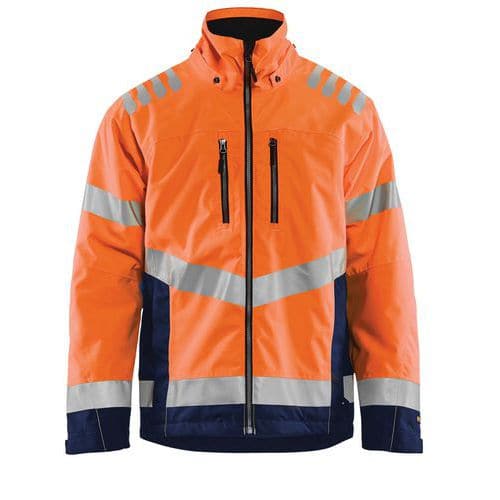 Winterjas High Vis 4780 - oranje/marineblauw