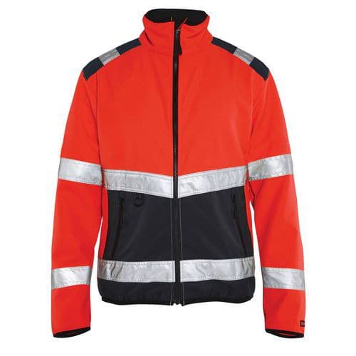 Jack Softshell High Vis 4877 - rood/zwart