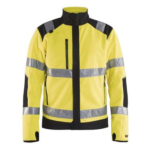 Fleecejack Winddicht High Vis 4888 - geel/zwart