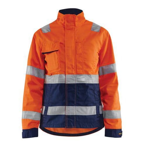 Jack Dames High Vis 4903 - oranje/marineblauw