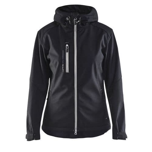 Jack softshell Dames 4919 - zwart/zilver