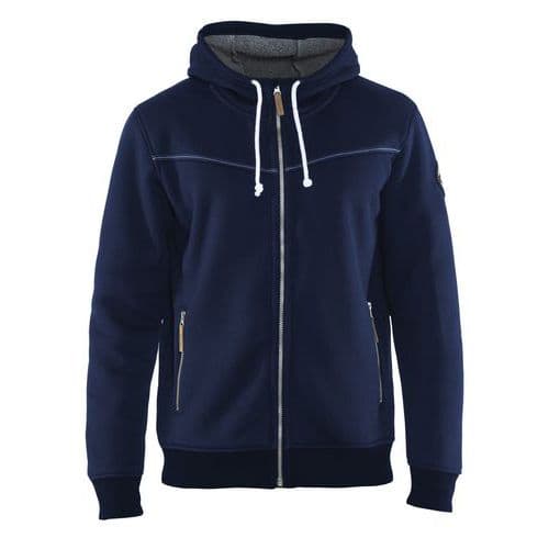 Hoodie met warme voering 4933 - Marineblauw