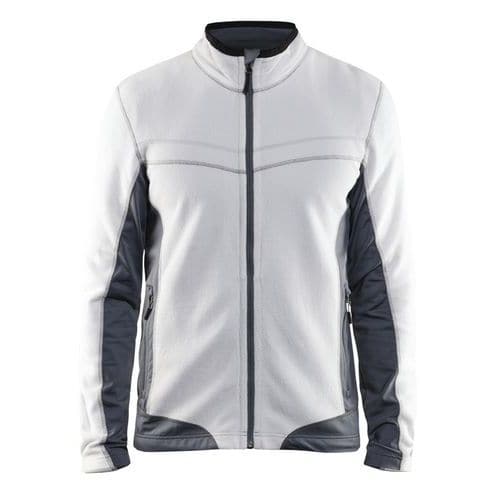 Vest Microfleece 4997 - wit/grijs