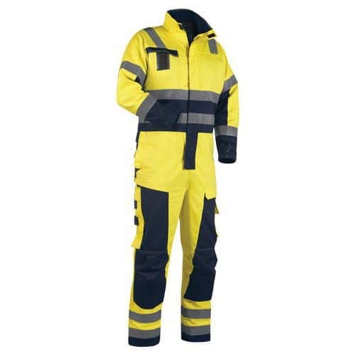 Winteroverall Multinorm High Vis 6368 - geel/marineblauw