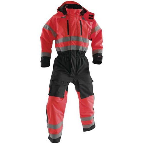 Winteroverall High Vis 6763 - Rood/Zwart