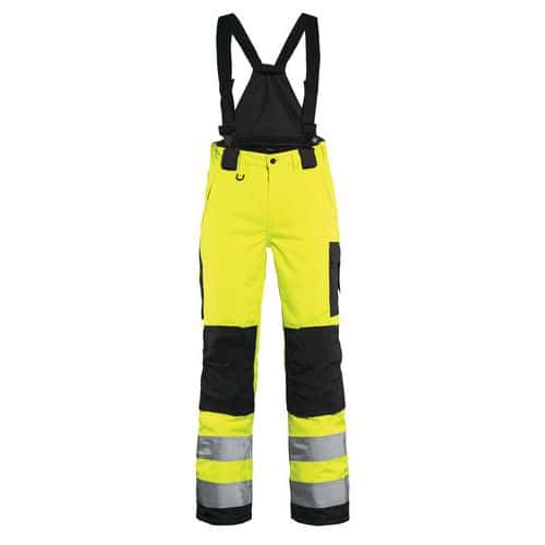 Winterwerkbroek High Vis Dames 7885 - geel/zwart