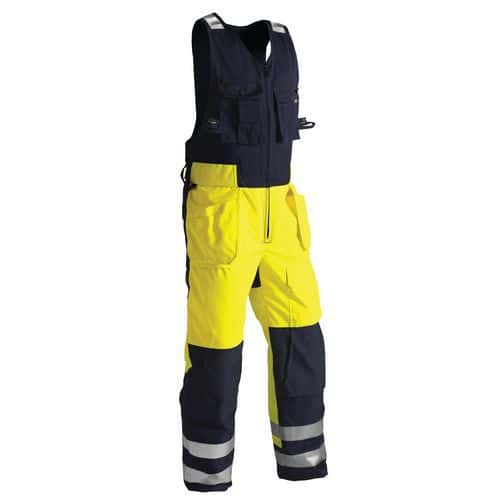 Overall Amerikaanse High Vis 8504 - Geel/Marineblauw