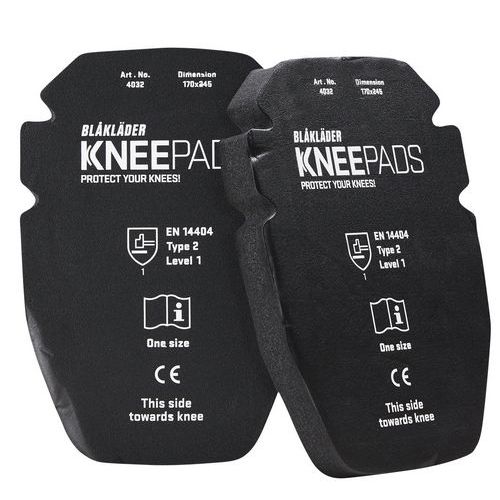 Knie-inlegstuk Gel 25 mm 4032 - zwart