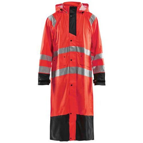 Regenjas High Vis LEVEL 1 4325 - rood/zwart