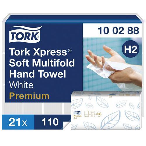 Handdoeken Premium H2 met ZZ-vouw - Tork