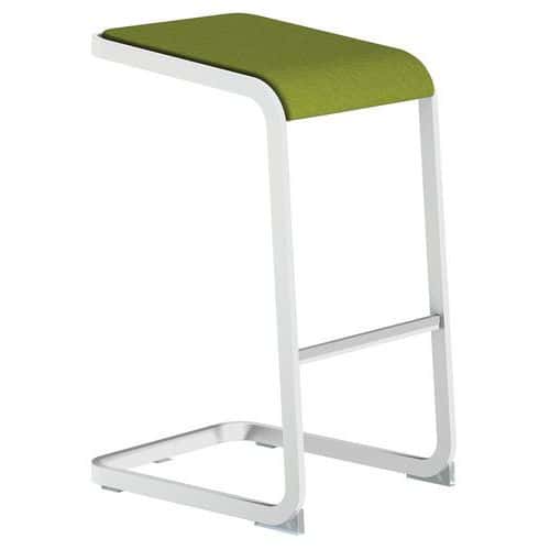 Hoge ergonomische barkruk met witte voet C-Stool