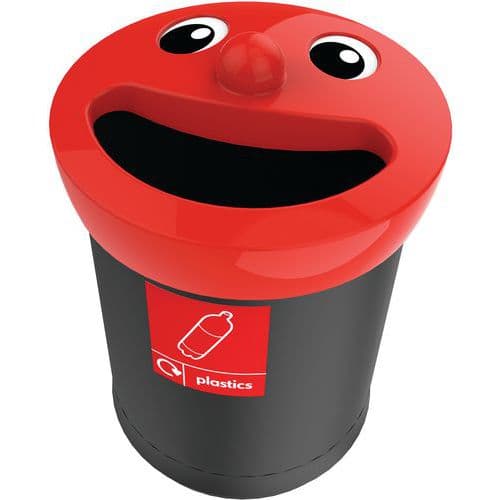 Afvalbak Smiley Face Bin 52 ltr plastics Vepabins