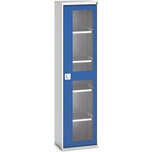 Kast Verso - transparante deuren - 4 legborden 525x350x2000 - Bott