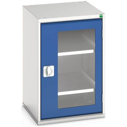 Kast Verso - transparante deuren - 2 legborden 525x550x800 - Bott