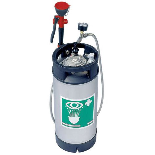 Draagbare fles rvs van 15 liter met handdouche