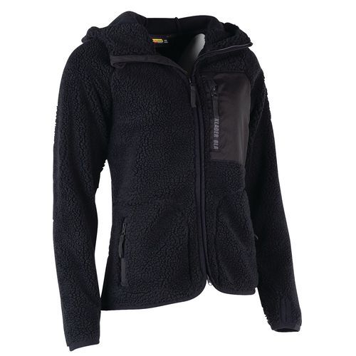 Dames Pile hoodie Zwart - Blåkläder