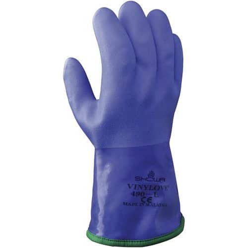 Thermohandschoen Showa 490 chemisch bestendig PVC - Wiltec