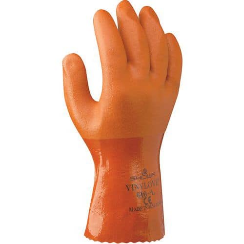 Handschoen Showa 610 chemisch bestendig PVC - Wiltec