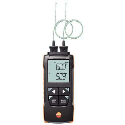 Thermometer met verwisselbare sonde (2-polig) - Testo 922