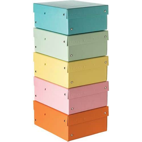 Opbergdoos PureBox Pastel assorti - Set van 5 - Falken