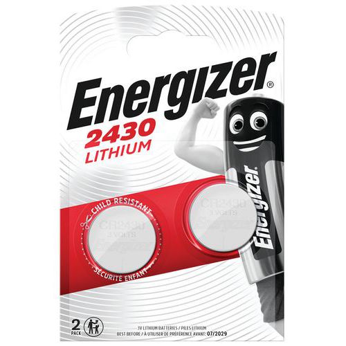 Knoopcelbatterij - CR2430 - 3 V - Set van 2 - Energizer