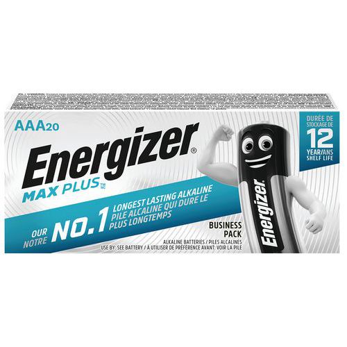 Alkalinebatterij Max Plus AAA/LR3 - Set van 20 - Energizer