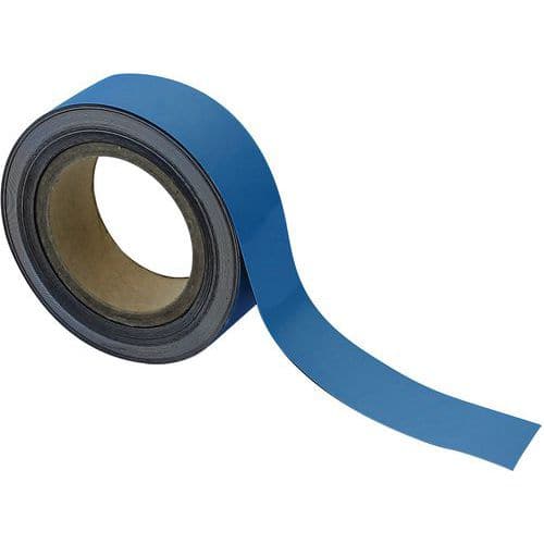 Magnetische tape, uitwisbaar, voor markeren 10 m - Blauw - Manutan Expert