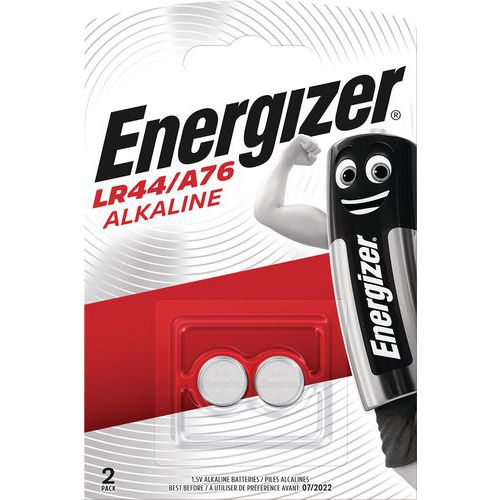 Alkalinebatterij voor rekenmachine, horloge en multifunctioneel - LR44 - Set van 2 - Energizer