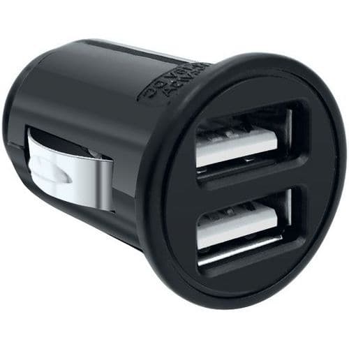 Universele mini-oplader sigarettenaansteker met 2 USB-ingangen - Moxie