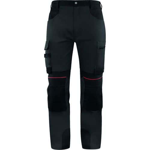 Werkbroek stretch M5PA3 grijs/zwart - Delta Plus