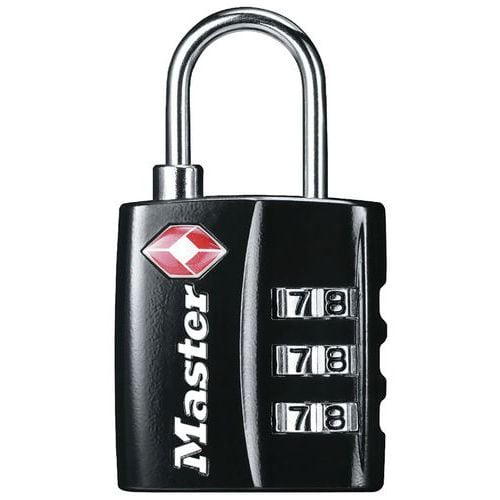 Programmeerbaar hangslot met cijfercombinatie voor bagage TSA Masterlock - De raat