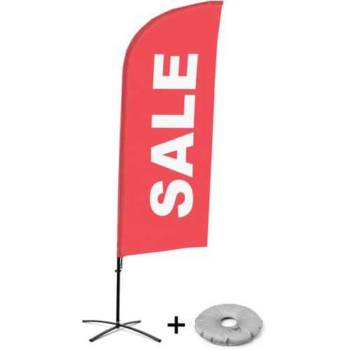 Beach Flag Alu Wind compleet - SALE - Kruisvoet - Showdown.