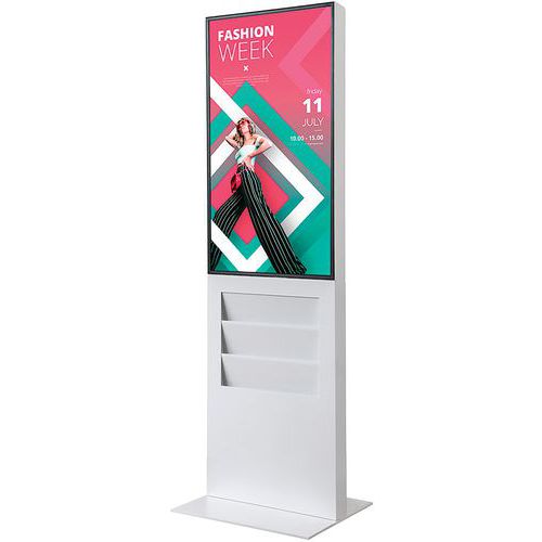 Digitale Smart Line Totem Rack - 6 x A4 - Samsung scherm - Showdown