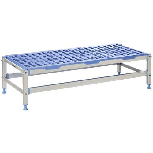 Rek laag voor levensmiddelen 1 niveau B/H/D 119,2x30x50 cm TOURNUS