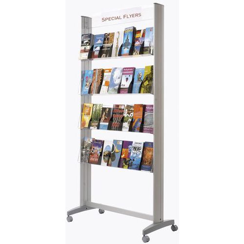 Mobiele vitrine voor 1/3 A4 formaten