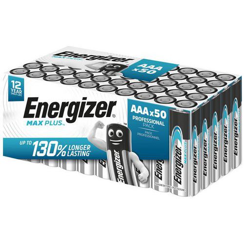 Alkalinebatterij Max Plus AAA - 50 stuks - Energizer