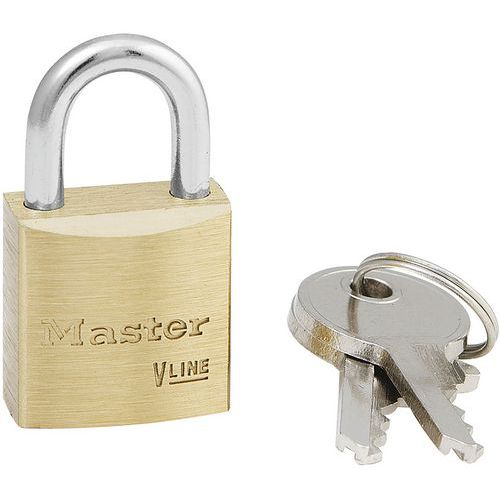 Gelijksluitend messing sleutelhangslot - Master Lock