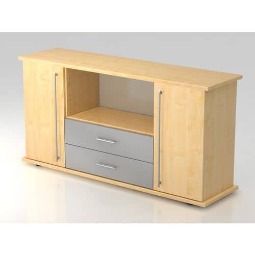 Dressoir 2 deuren 2 laden SBTS RE kunststof handgreep - Hammerbacher