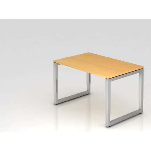 Bureau vierkant met O-vormige onderstel - 120x80 cm - Hammerbacher