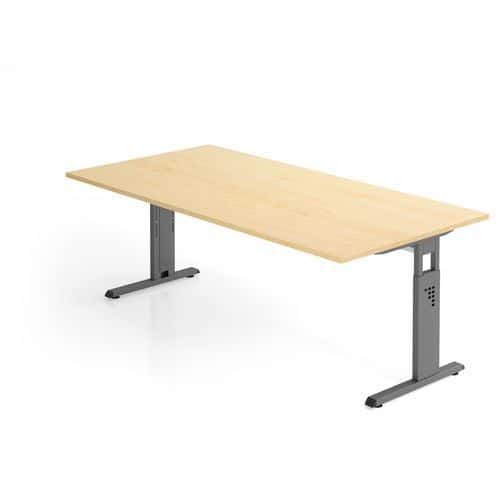 Bureau met C-voet - 200x100 cm - Hammerbacher