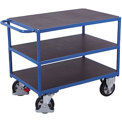 Plateauwagen voor zware belasting, 4 plateaus