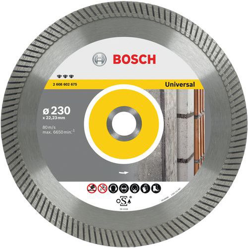 Diamantdoorslijpschijf Universal Turbo - Bosch