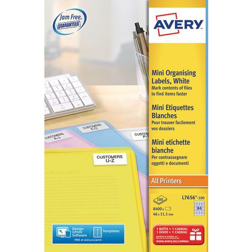 Mini-etiket Avery - laserprinter