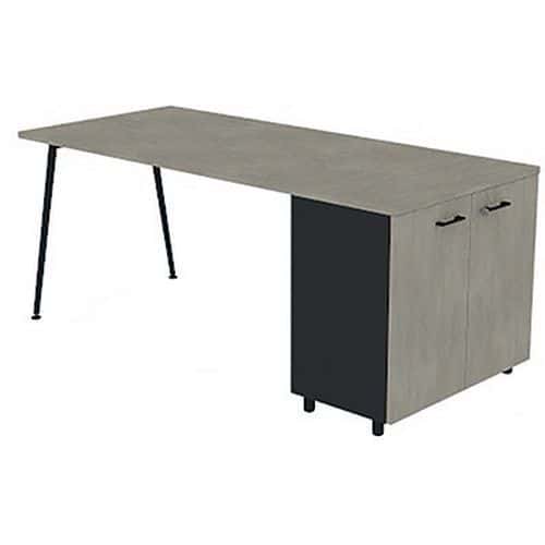 Bureau met kantoorkast 140x80 cm HB - Quadrifoglio