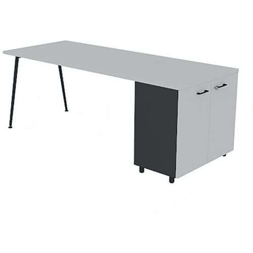 Bureau met kantoorkast 160x80 cm HB - Quadrifoglio