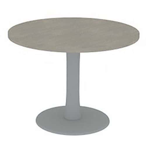 Vergadertafel met rond blad diameter 100 cm - Quadrifoglio