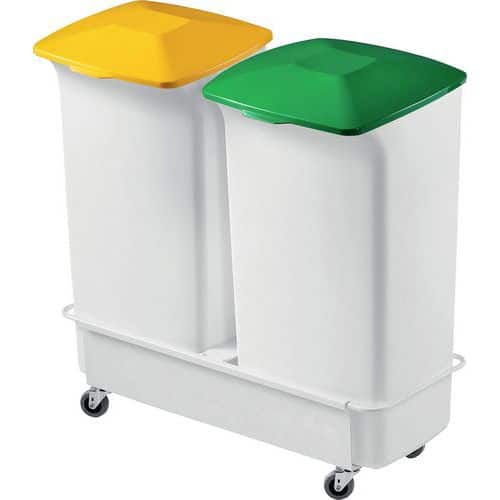 Afvalcontainer DURABIN met trolley van 40 liter - Durable